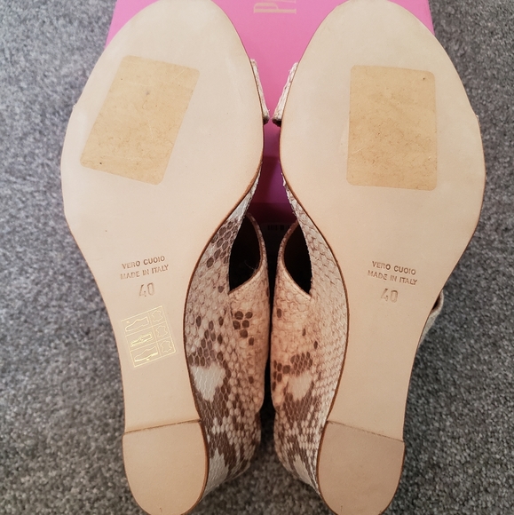 Paris Texas faded python wedge mule womens shoes size 40 - Picture 9 of 16